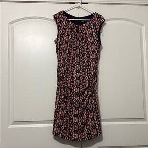Leslie Fay Multicolor Geometric Mini Dress